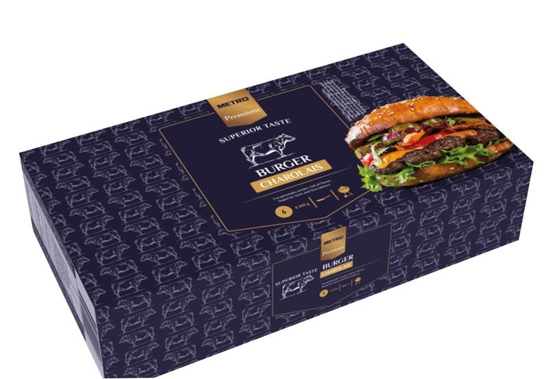Metro Premium Charolais Burger 6x200 g METRO Premium