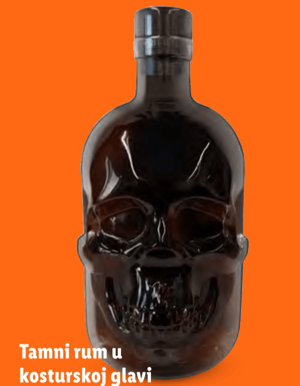 Tamni rum u kosturskoj glavi 0,5 L