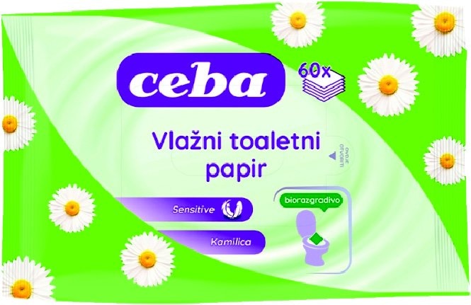 Vlažni toaletni papir 60 kom Ceba