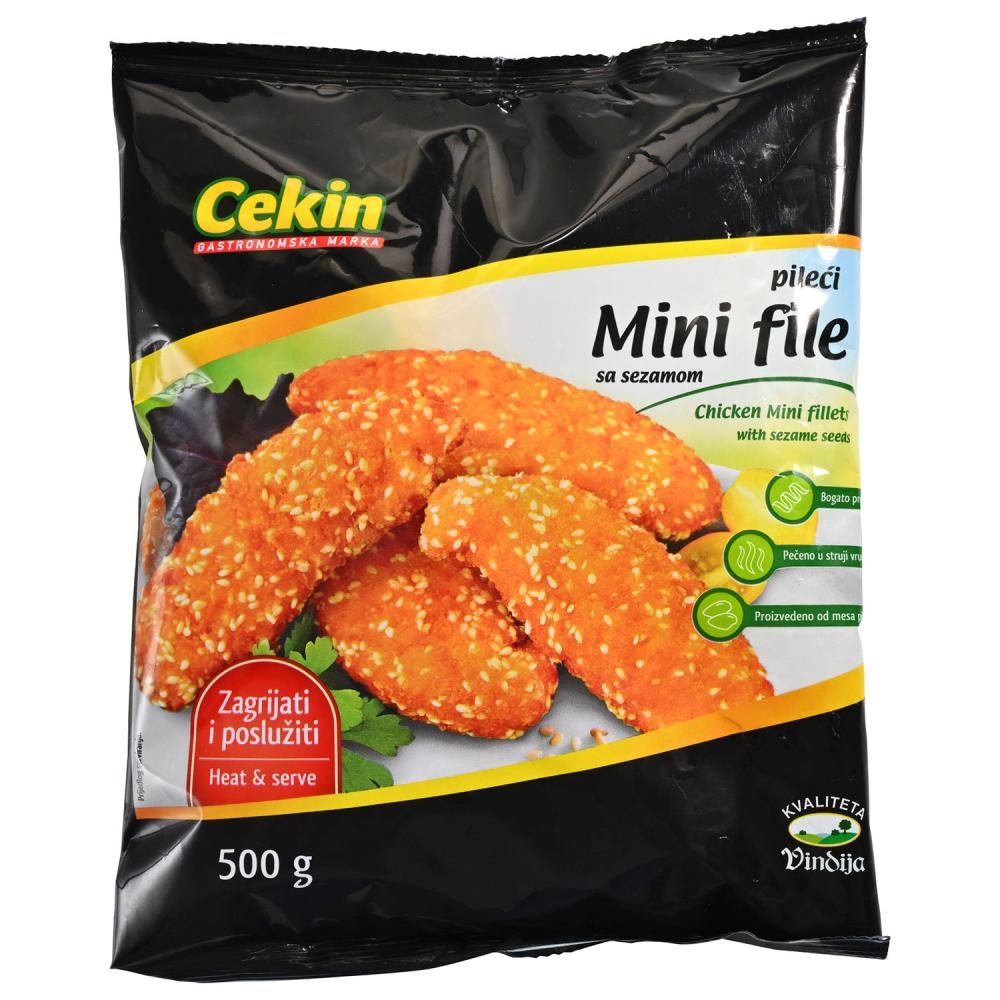 Panirani pileći mini file sa sezamom 1kg
