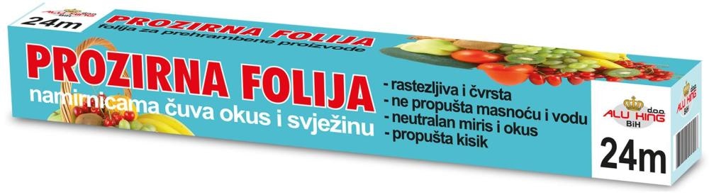 Alu King Folija prozirna 24m