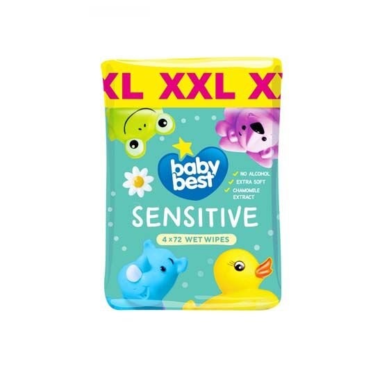 Baby Best Vlažne maramice za djecu 4x 72 komada
