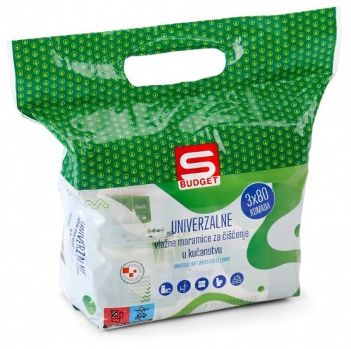 Univerzalne vlažne maramice 3 x 80