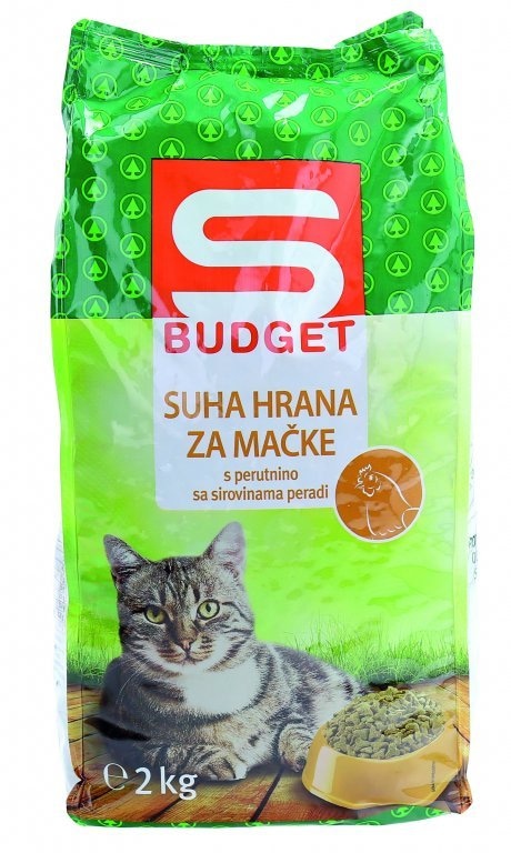Suha hrana za mačke S-BUDGET 2 kg