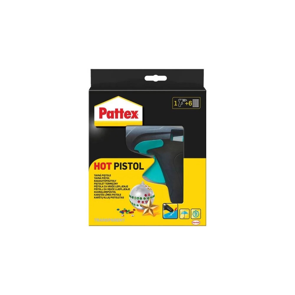 Set za vruće lijepljenje Pattex pištolj + 6 patrona