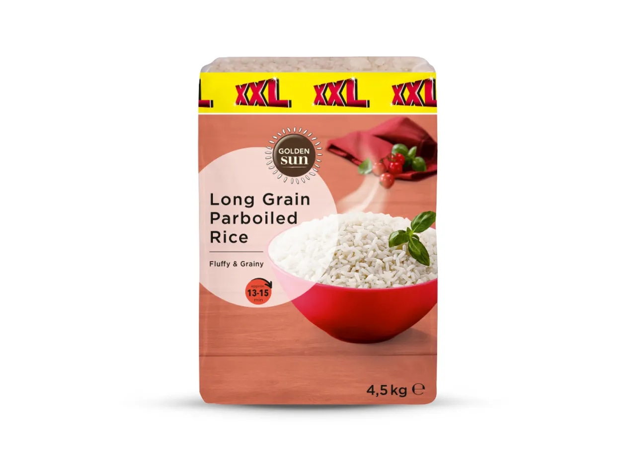 Golden Sun Parboiled Riža 4.5 kg