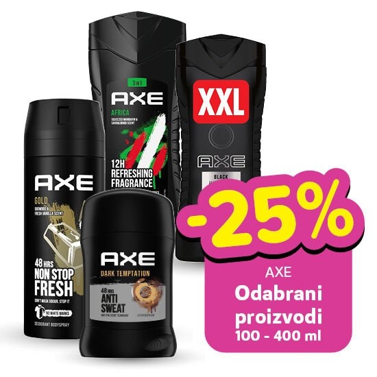 Axe Odabrani proizvodi 50 ml - 400 ml Axe