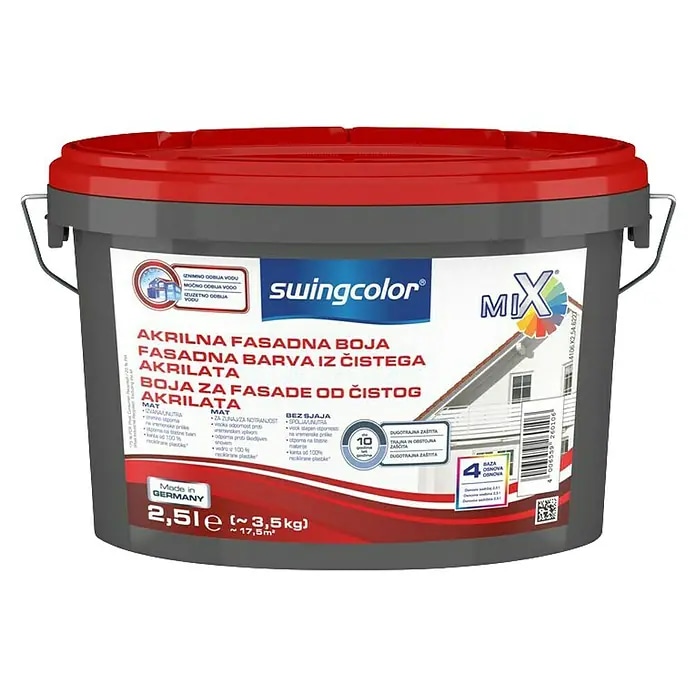 Mix fasadna boja od čistog akrilata 'Basis 1 ili 4' 5 l