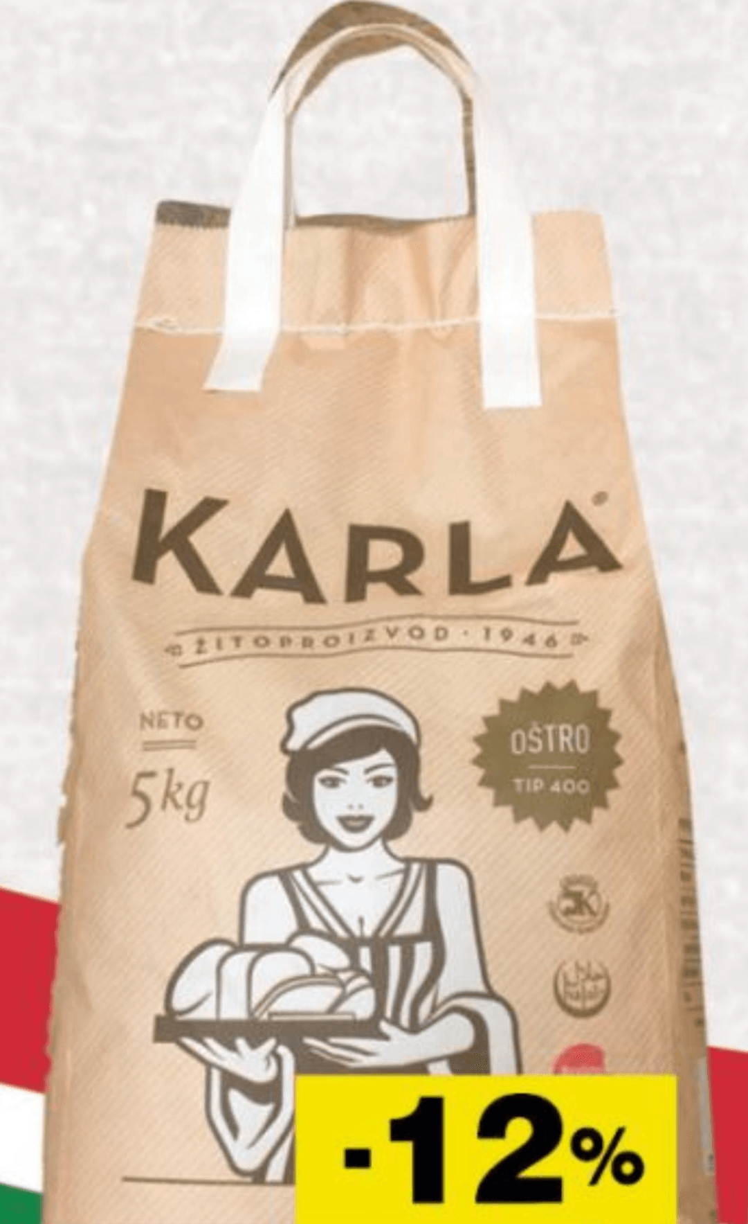 Karla Pšen. Brašno T400 Ostro 5 kg