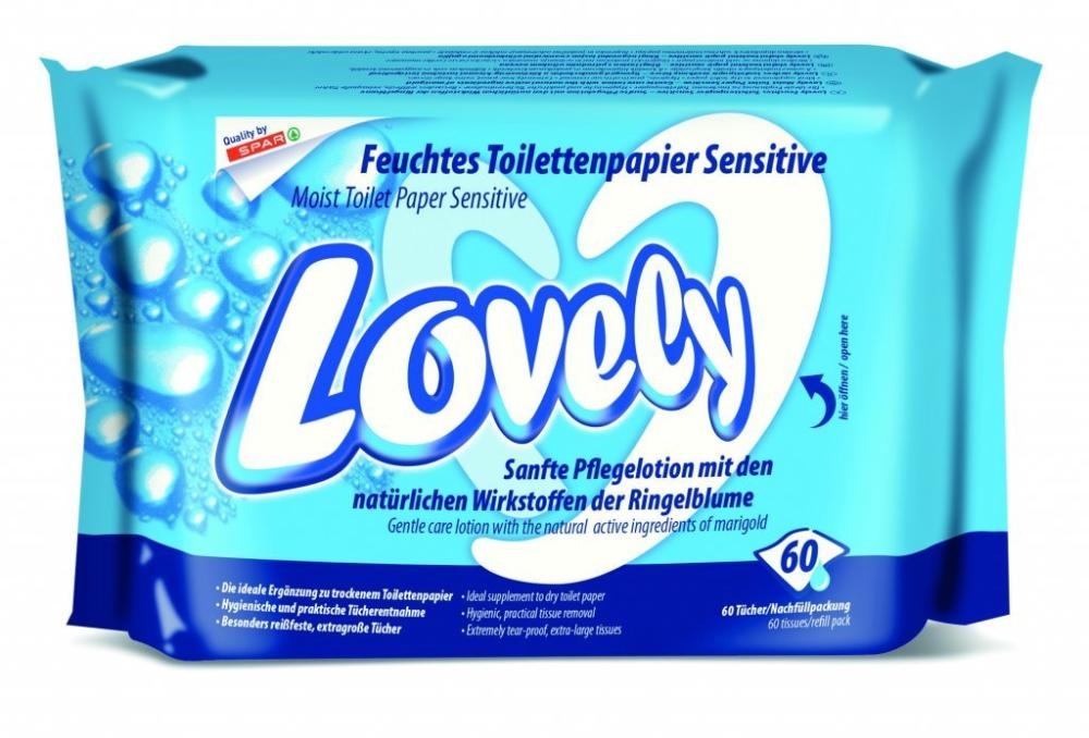 Vlažni toaletni papir Lovely 60 maramica LOVELY
