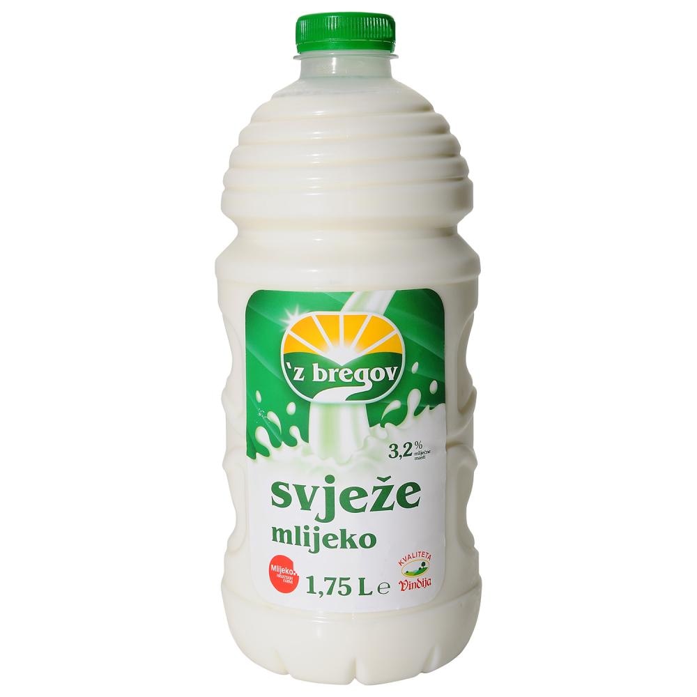 Svježe mlijeko 'z bregov 1.75 L Vindija