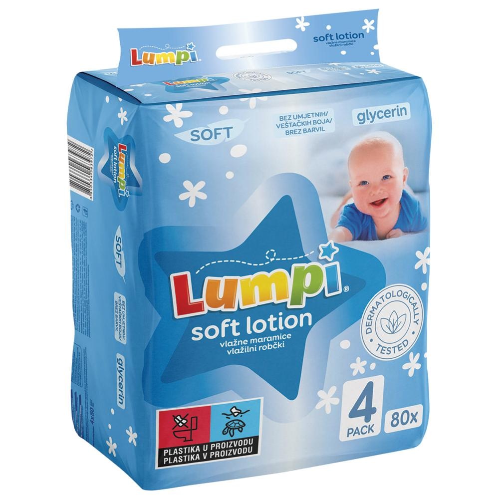 Lumpi Soft Vlažne Maramice 4x80 kom