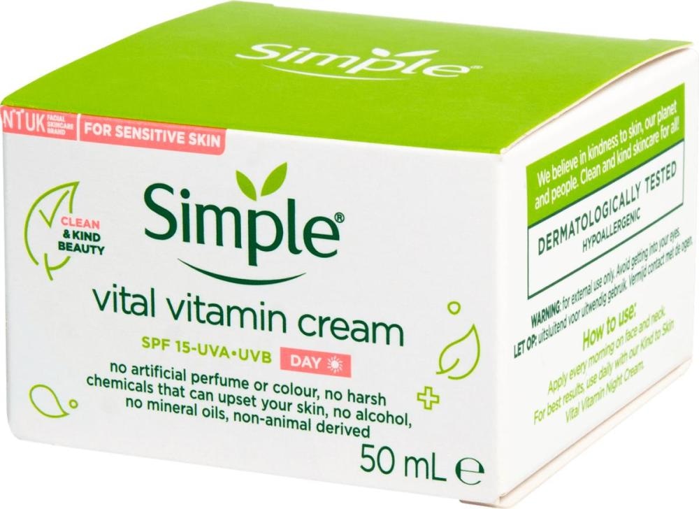 Simple Kind To Skin dnevna krema 50 ml
