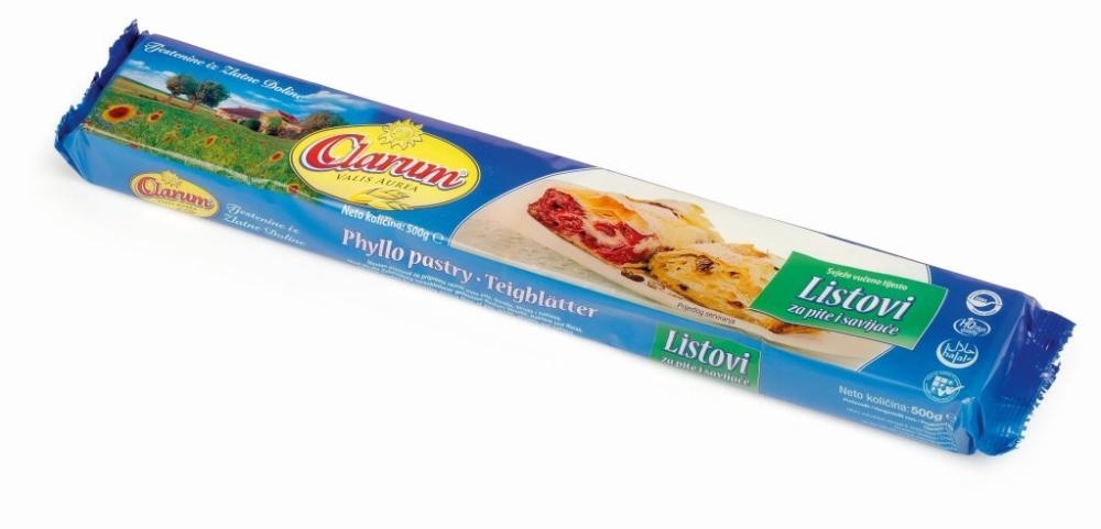 Clarum Listovi za pite i savijače 500g