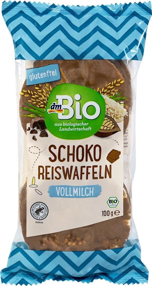 dmBio snack od riže i mliječne čokolade 100 g