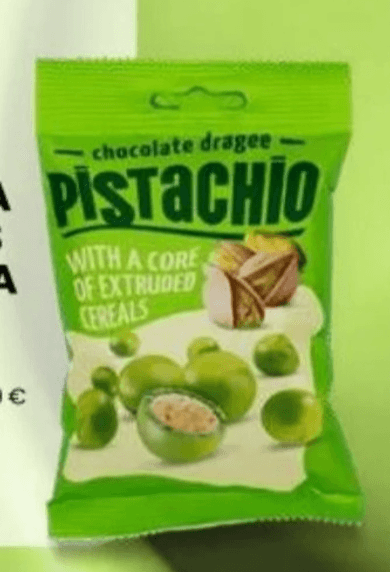 Draže bijela čokolada s pistacijama 60 g
