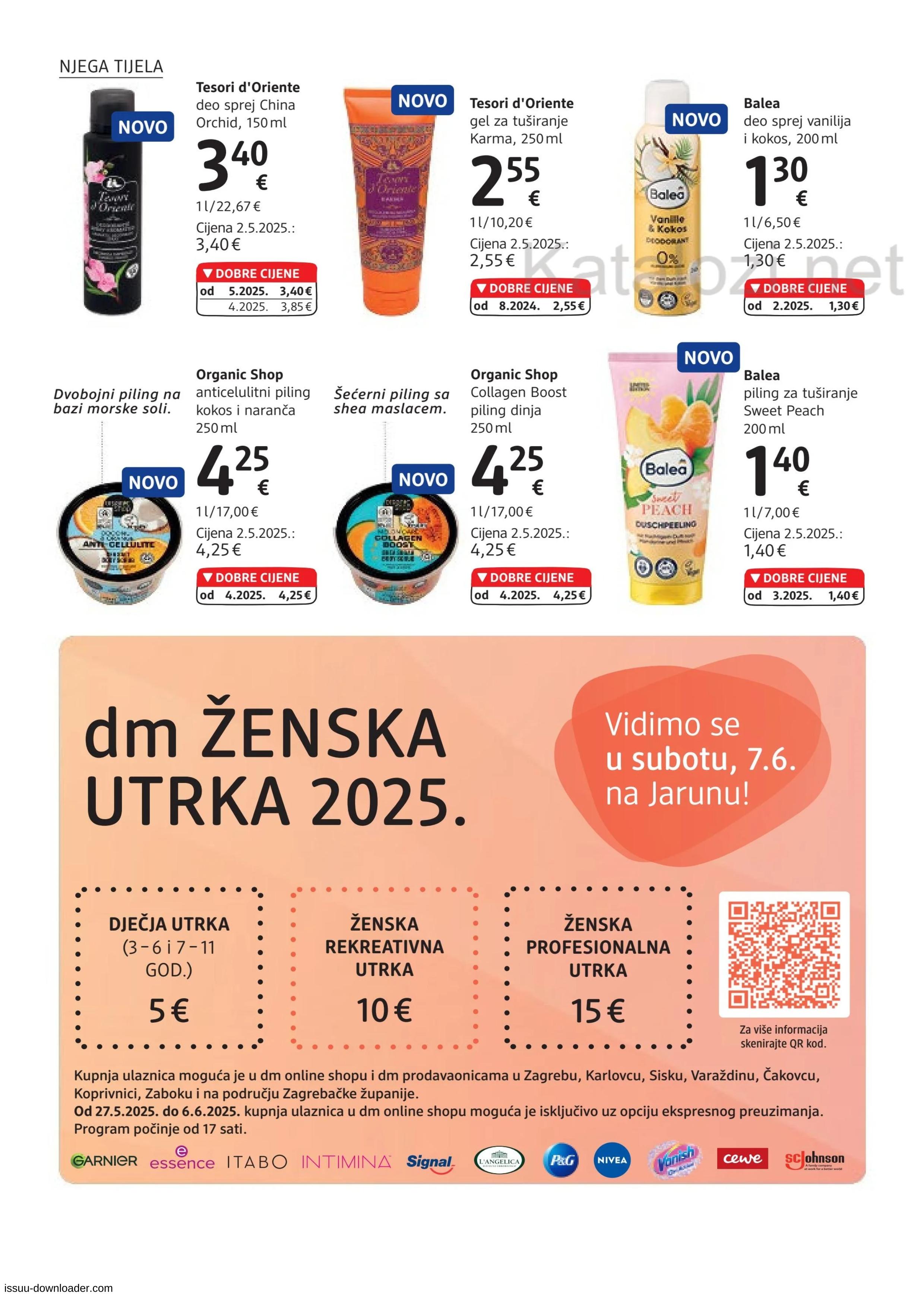 Piling za tuširanje sweet peach