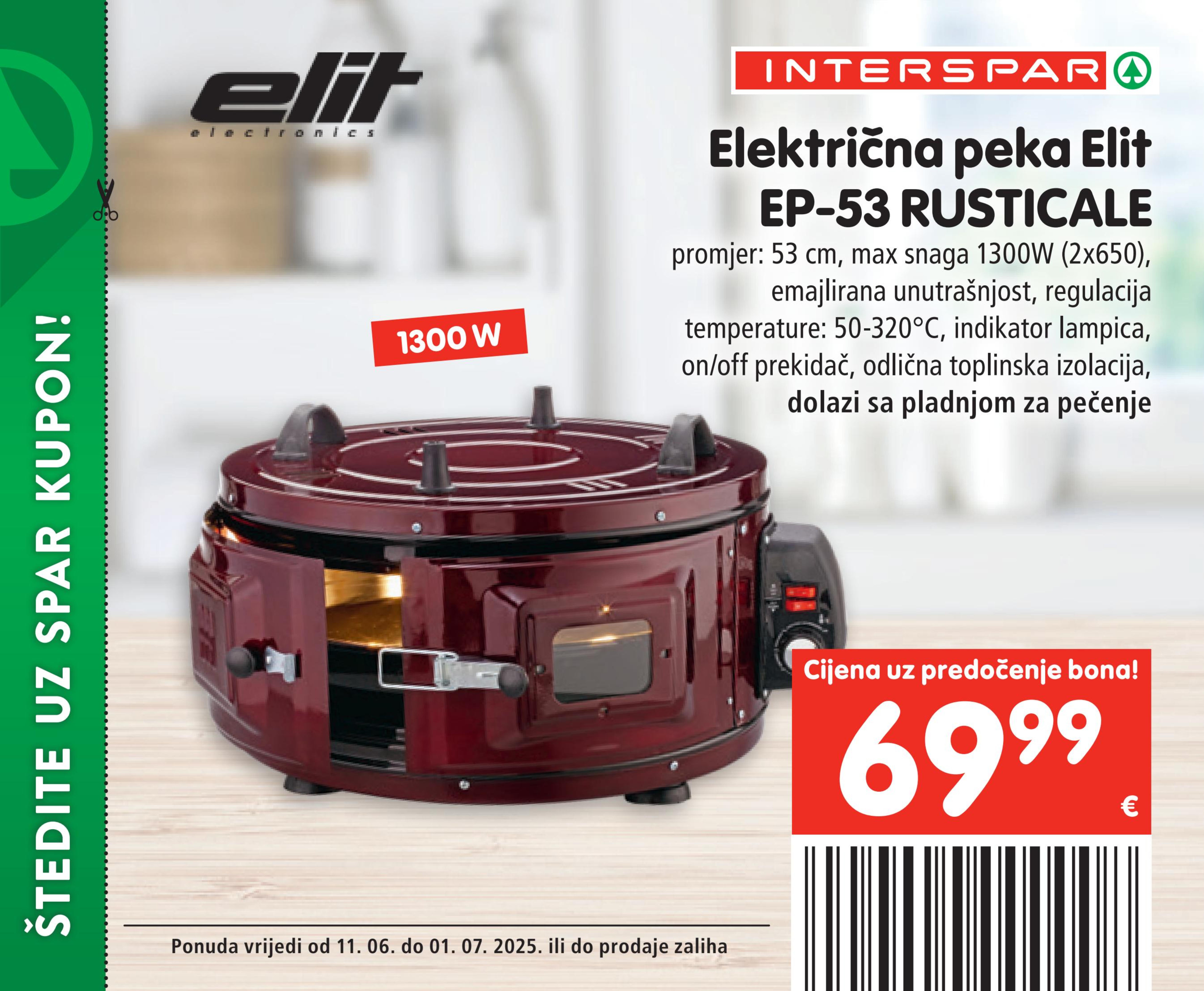 Električna peka ep-53 rusticale