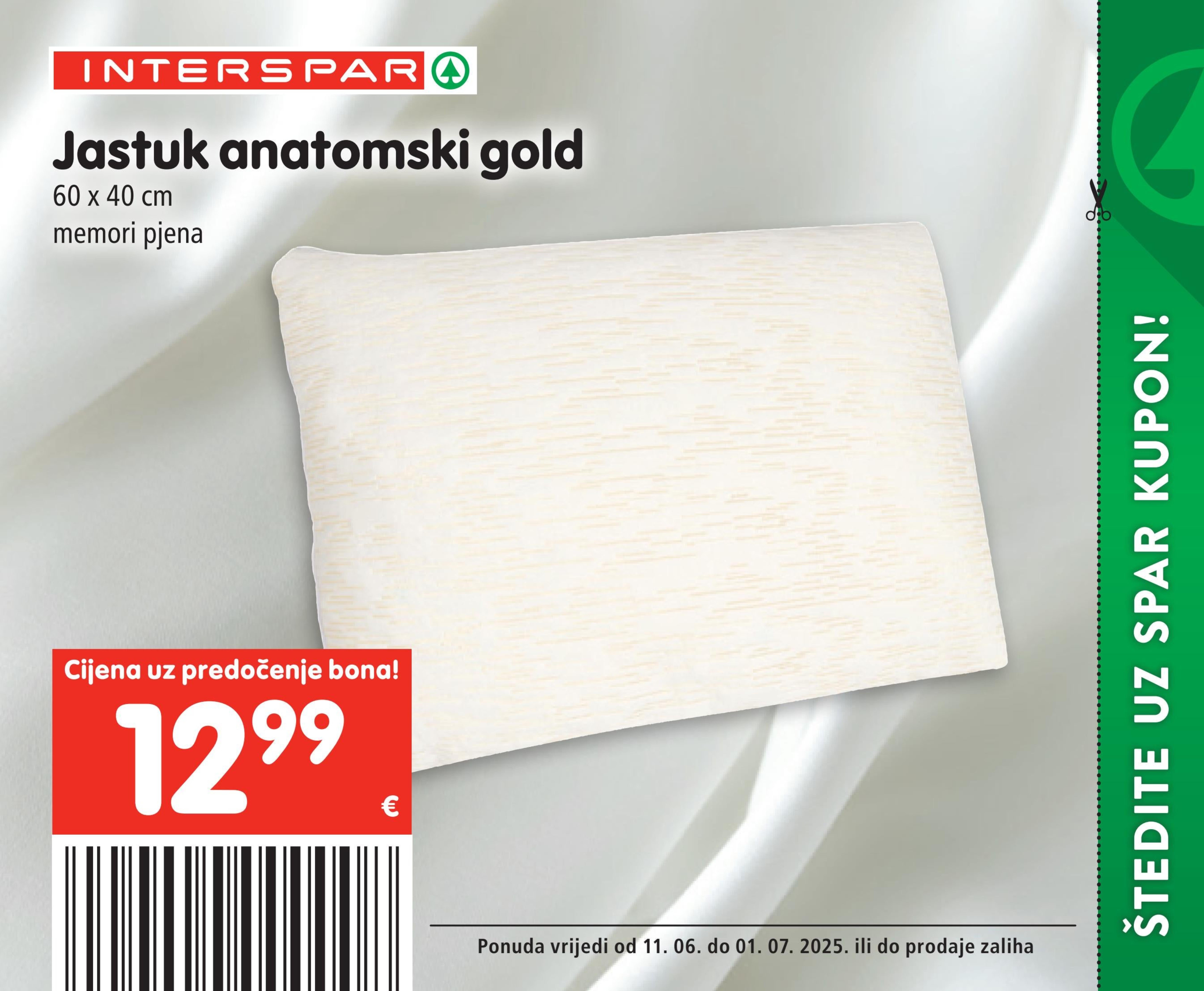 Jastuk anatomski gold
