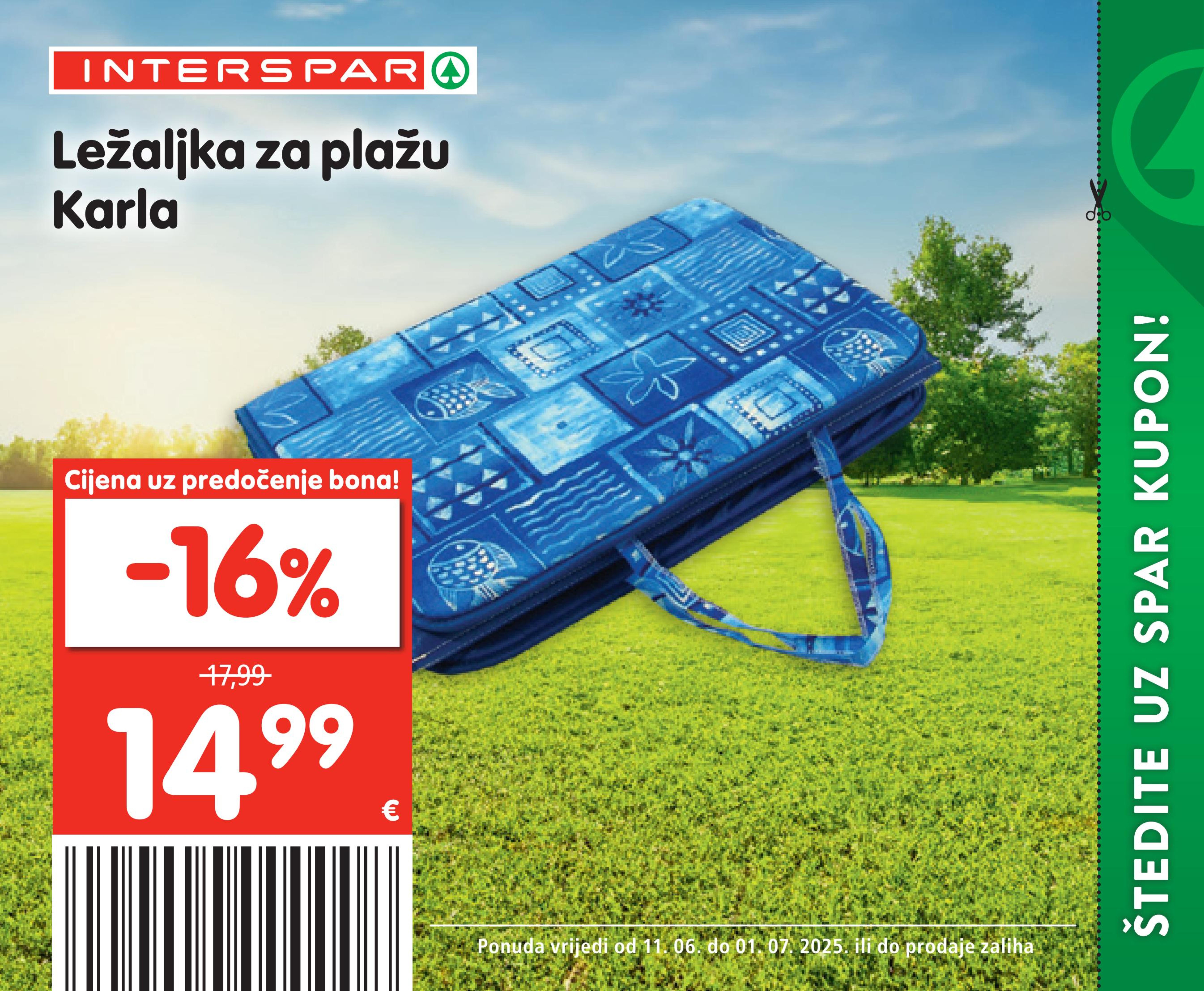 Ležaljka za plažu karla