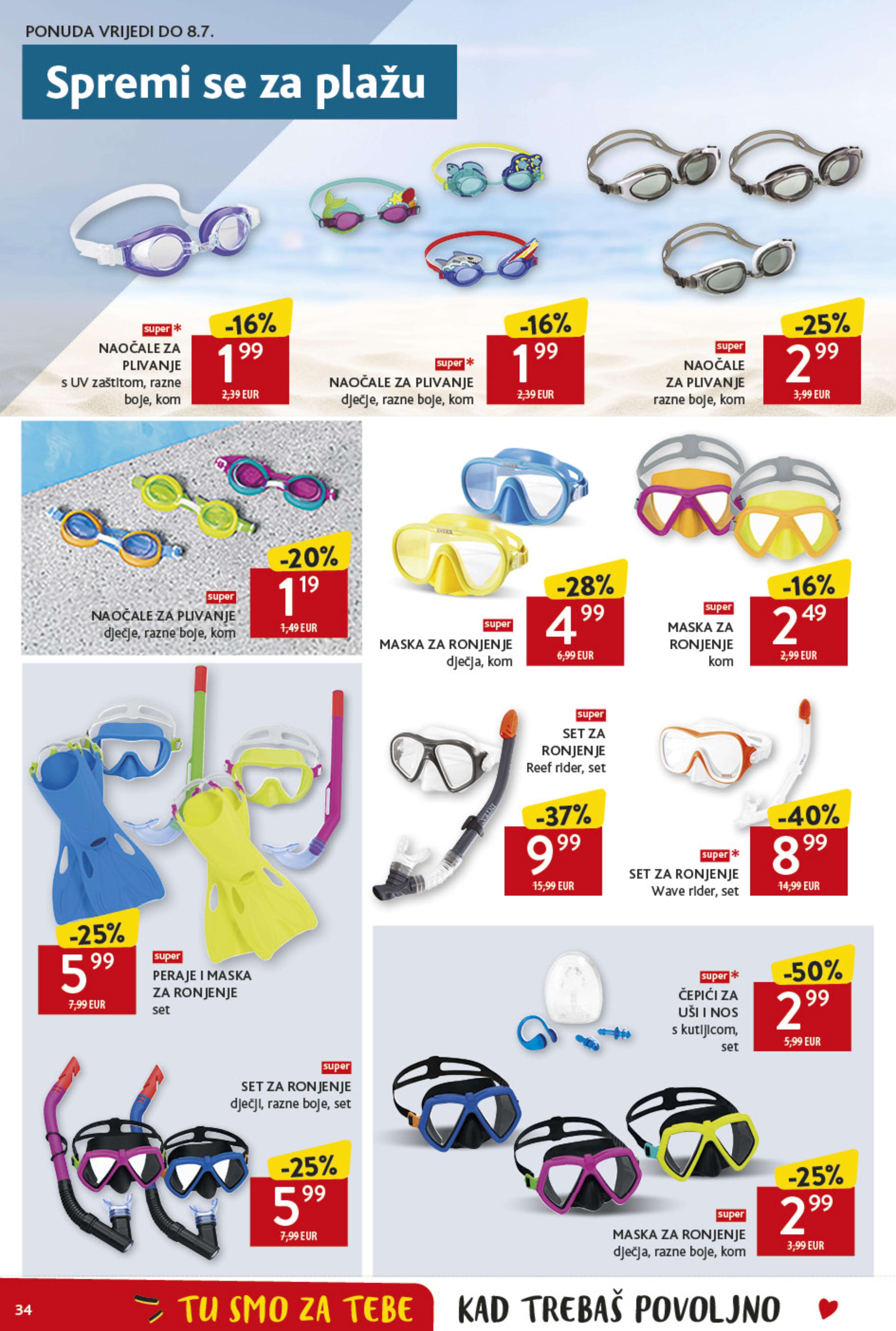 Peraje i maska za ronjenje