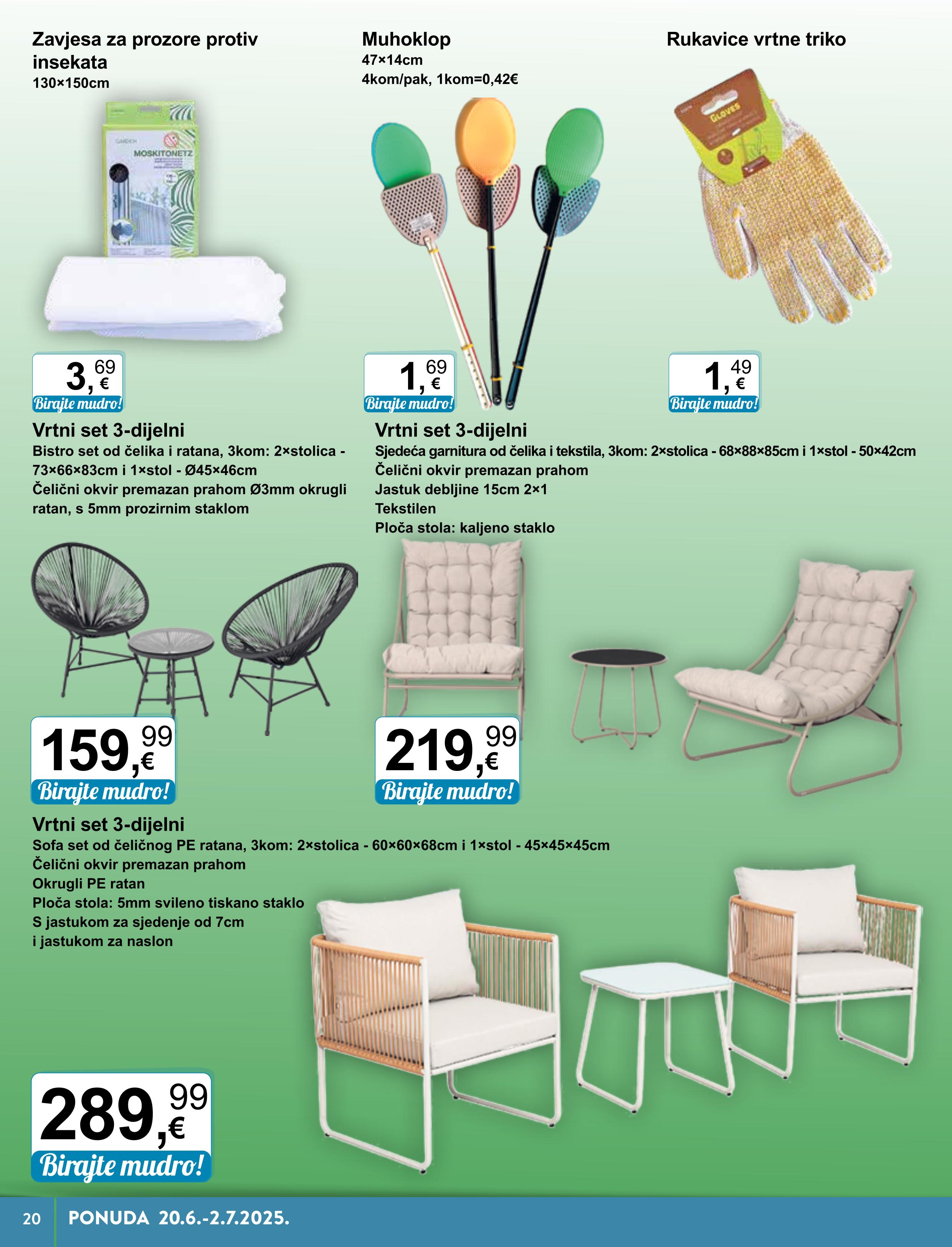 Vrtni set 3-dijelni