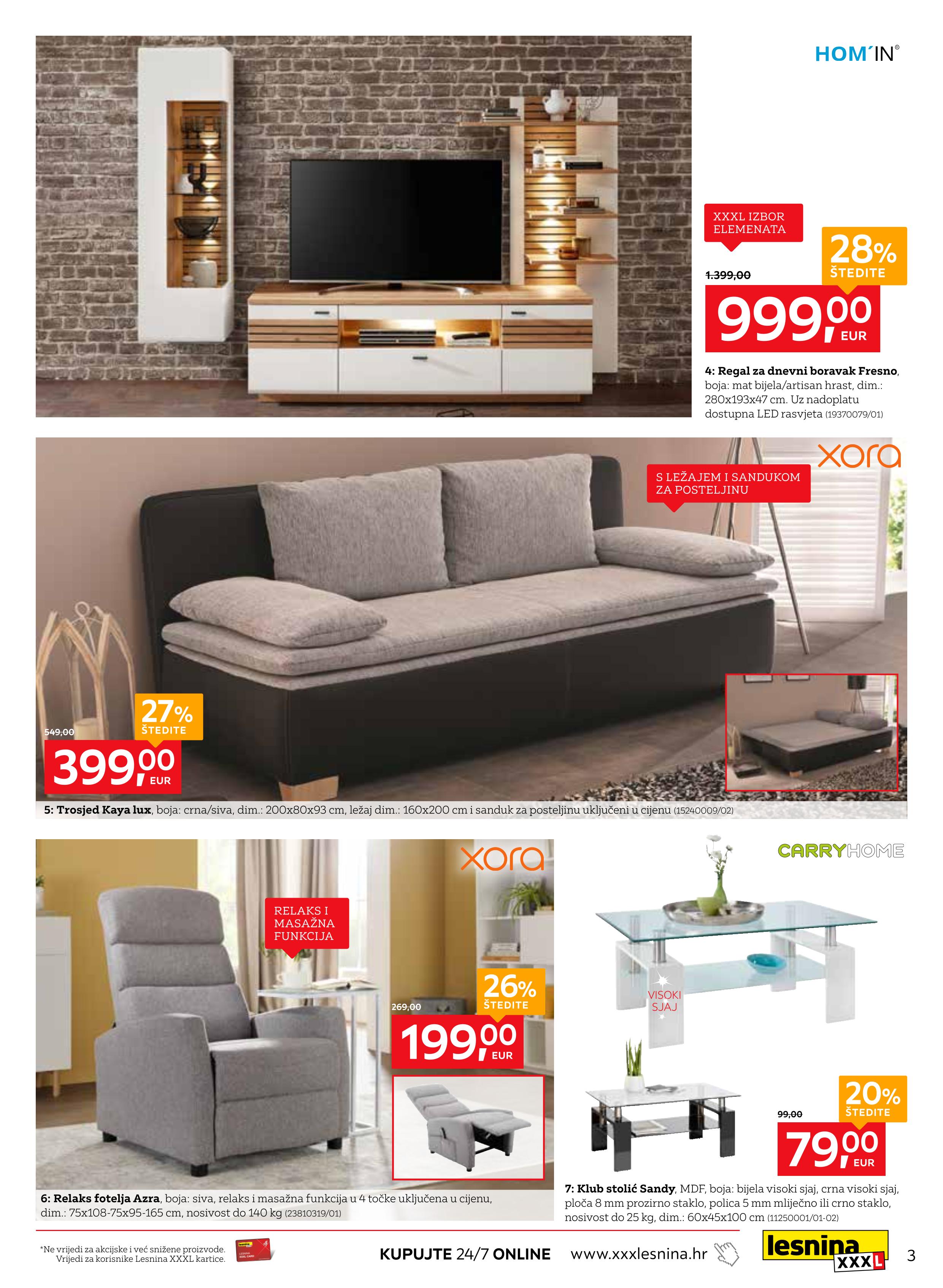 Regal za dnevni boravak fresno