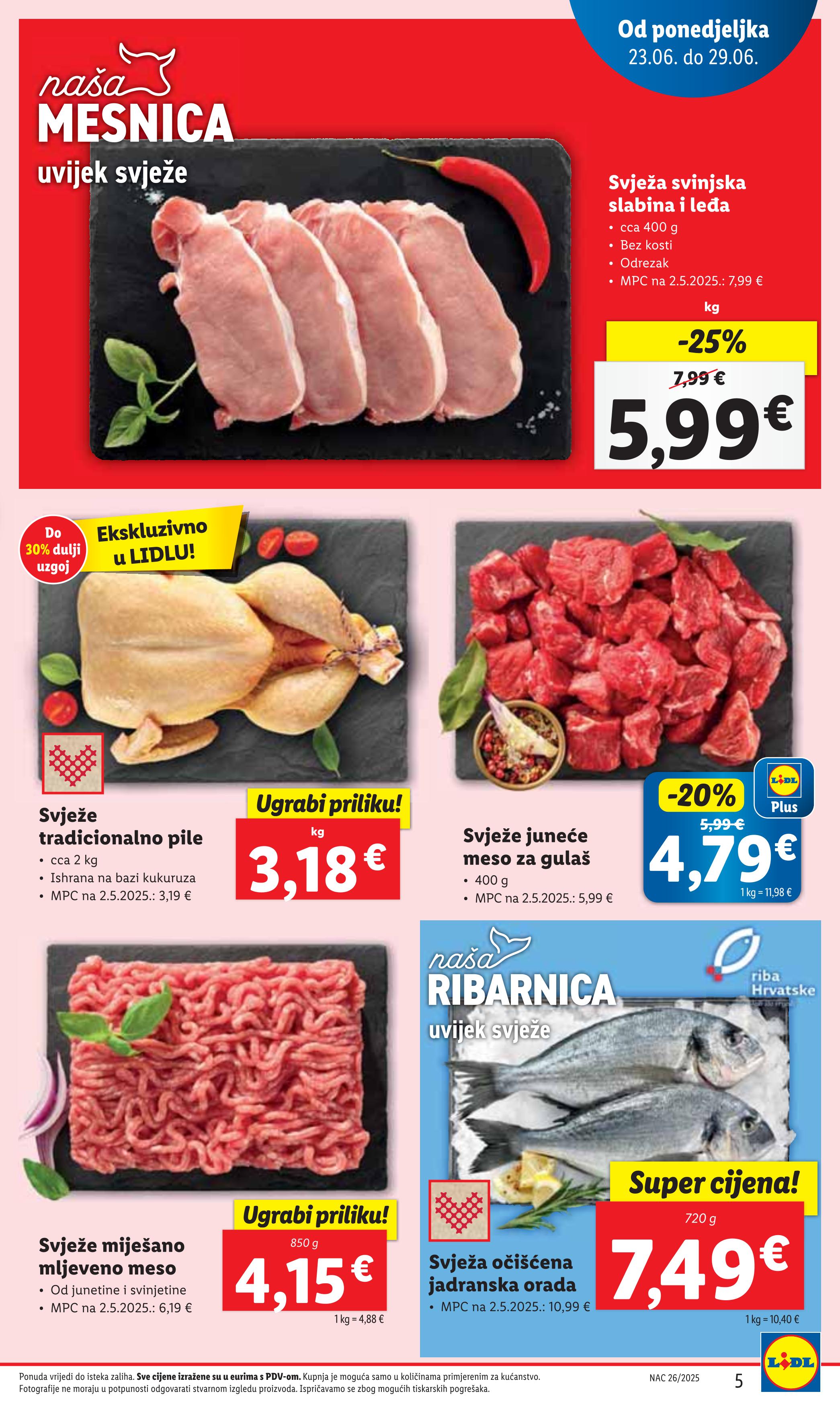 Svinjska slabina i leđa