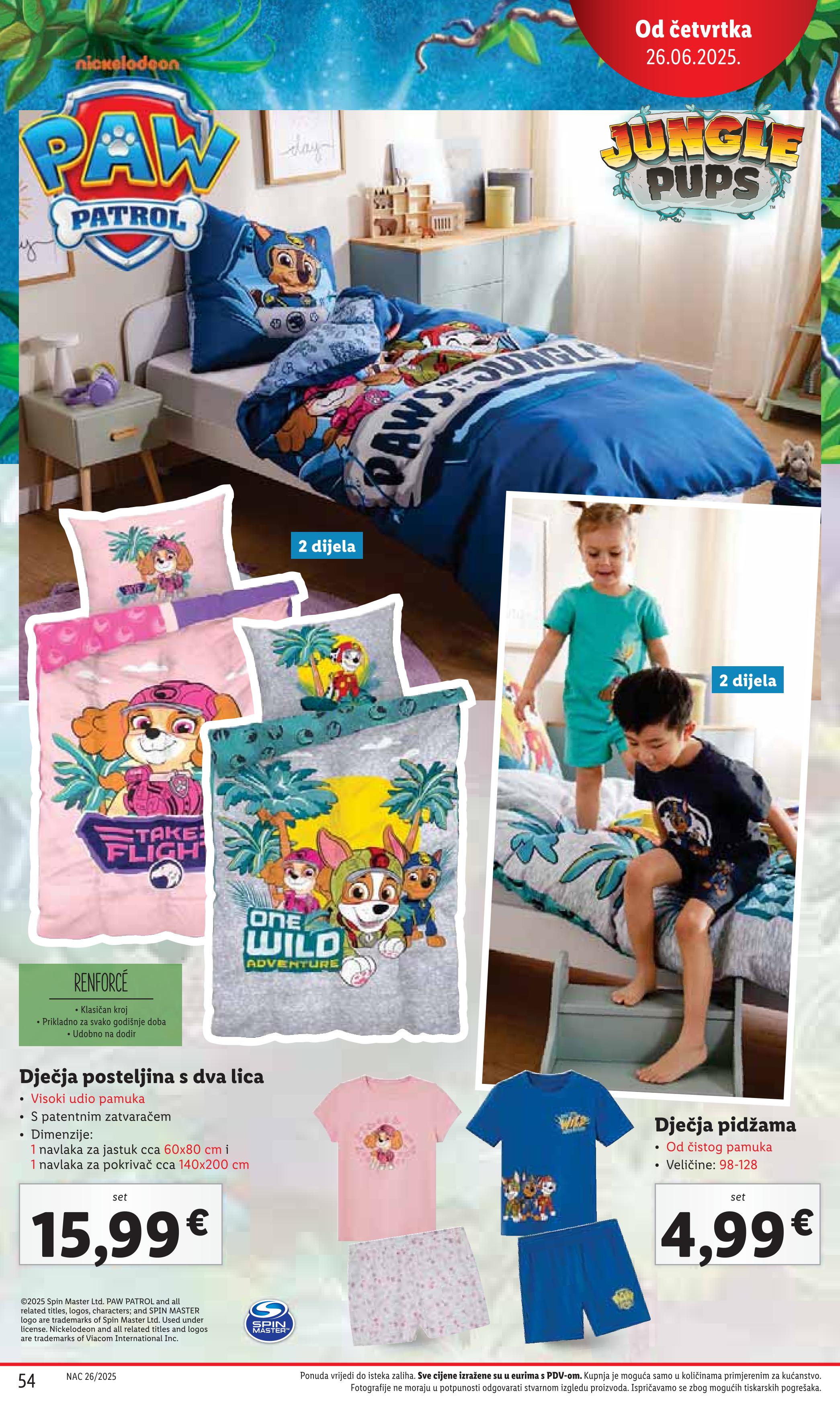 Dječja posteljina s dva lica