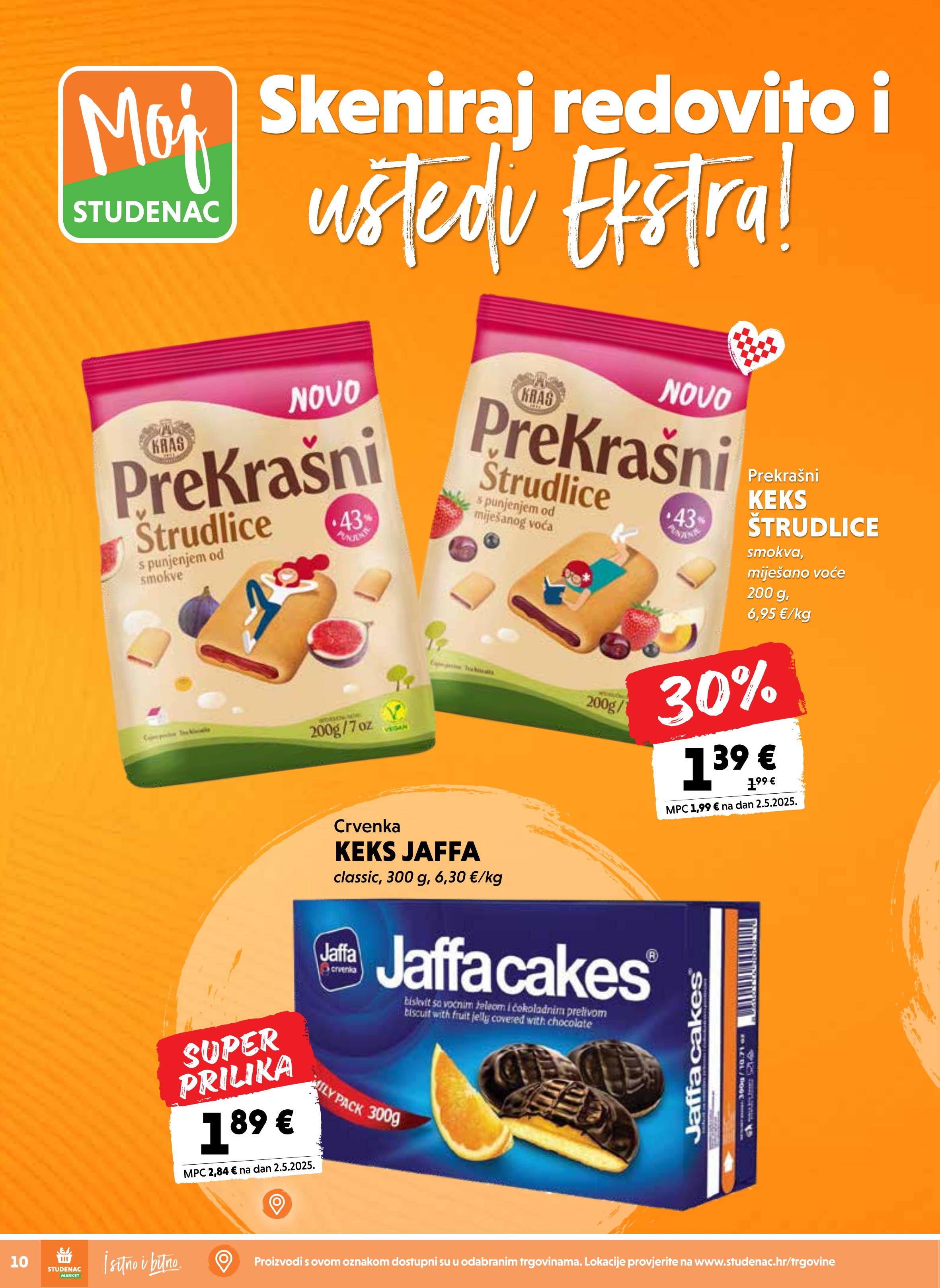 Keks štrudlice