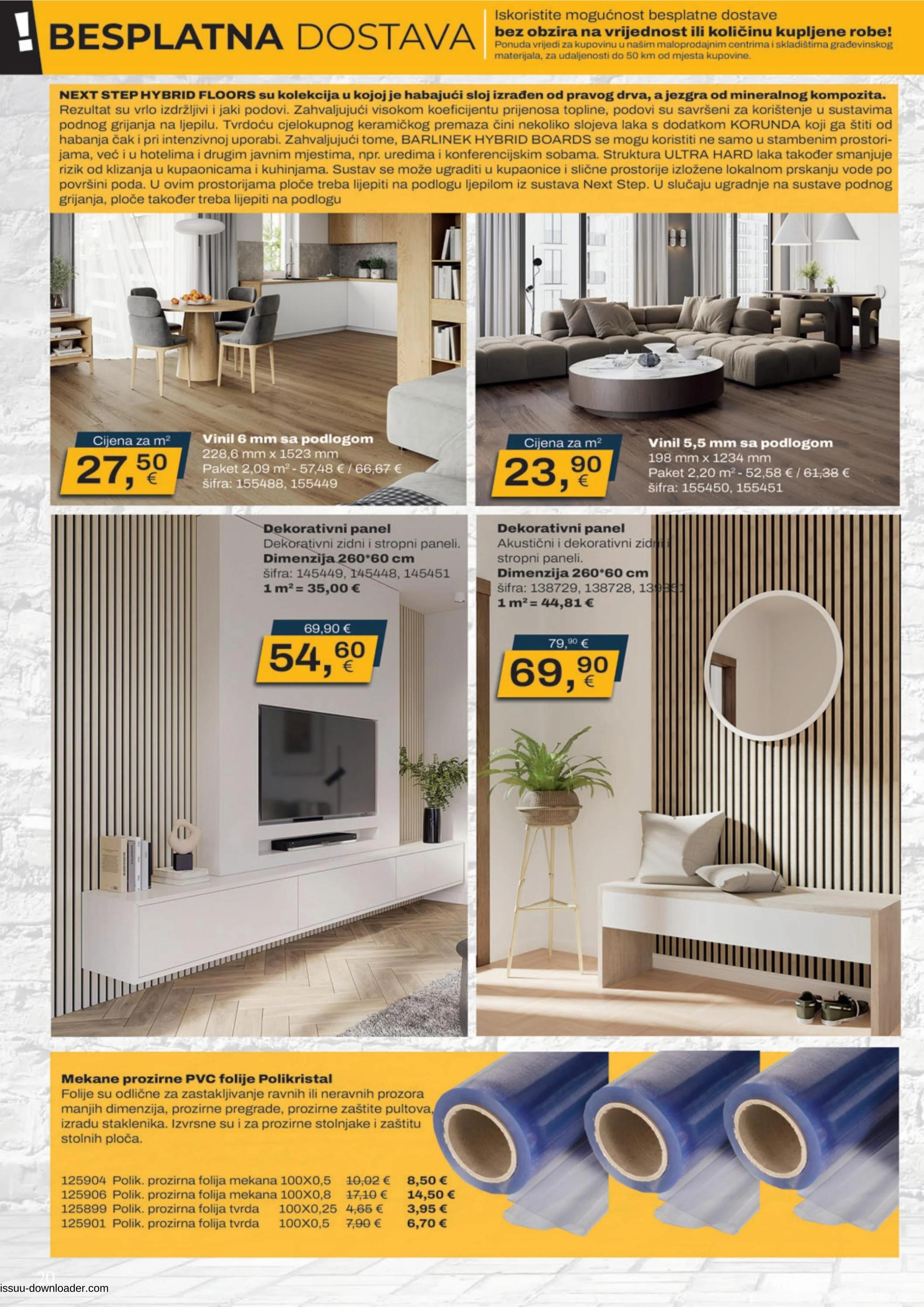 Vinil 5,5 mm sa podlogom