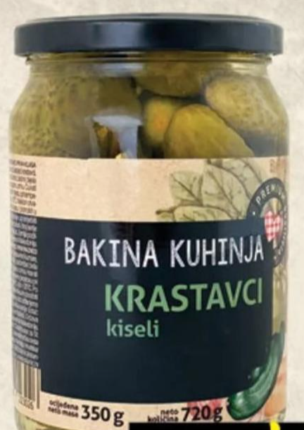 Kiseli krastavci 720 g/350 g