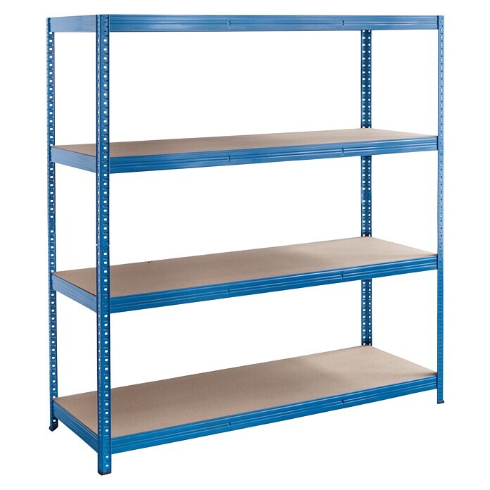 Metalni regal za teški teret 'XXL', v 185 x š 160 x dub. 60 cm, 4 police