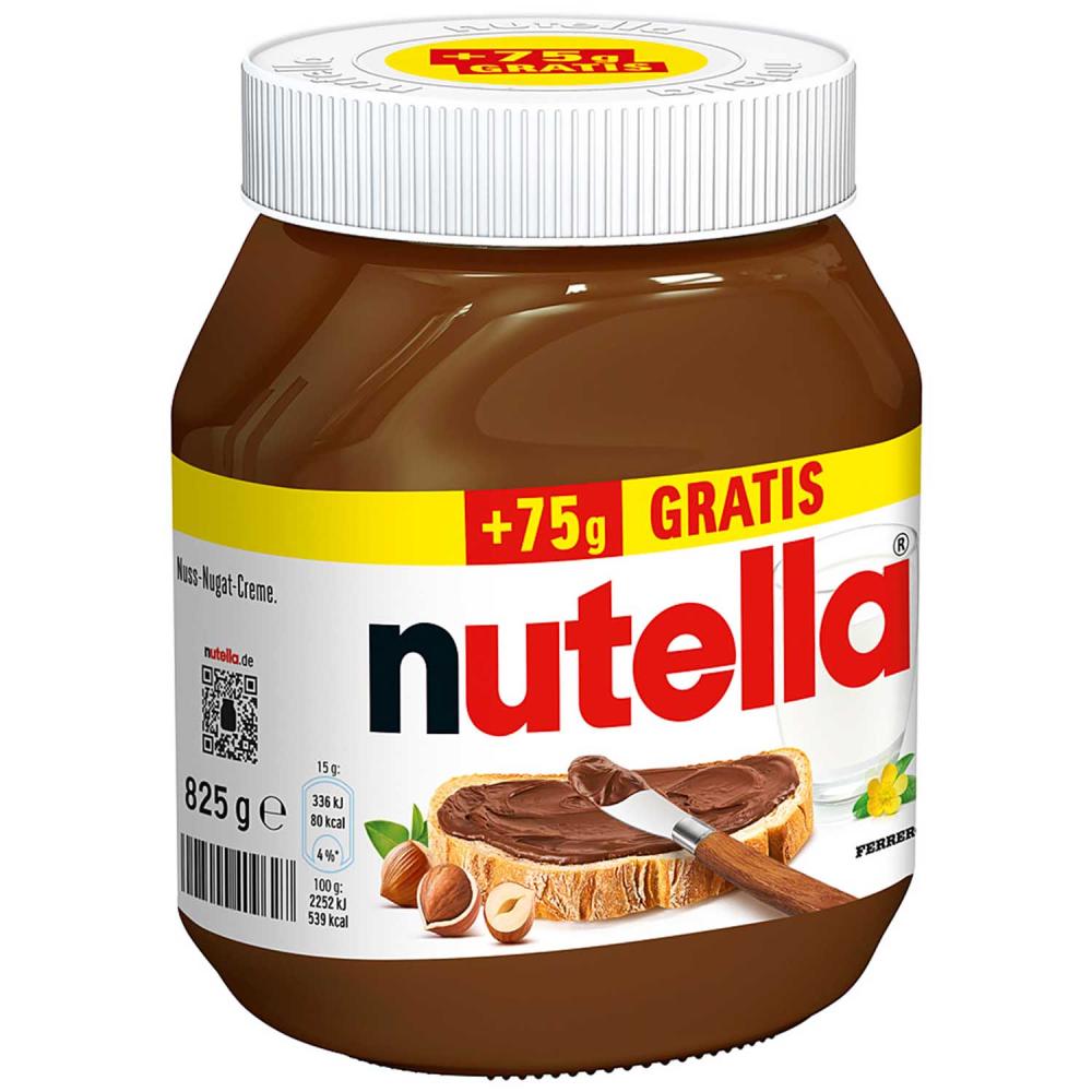 Nutella 750g +75g gratis