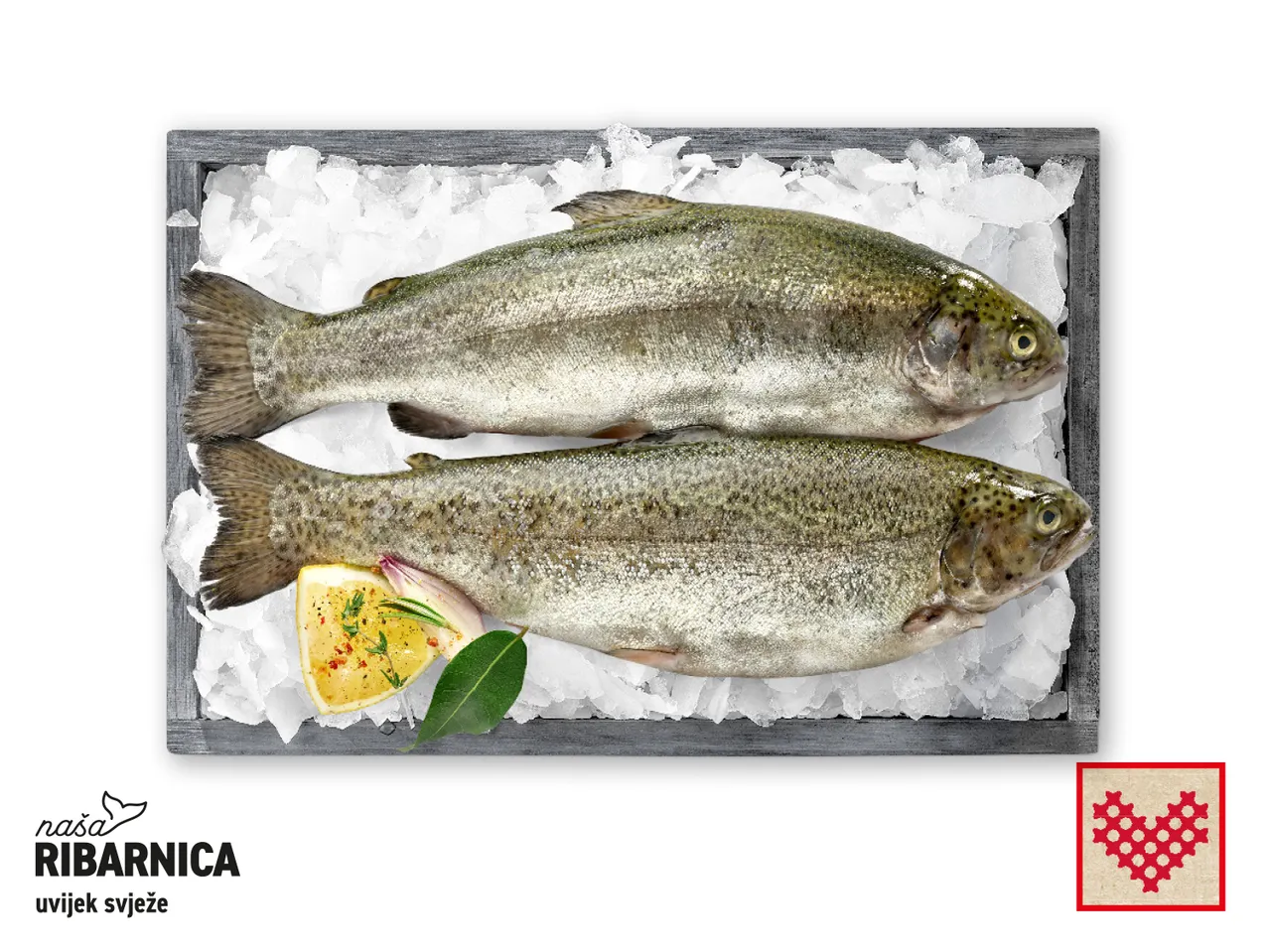 Očišćena domaća pastrva 550 g