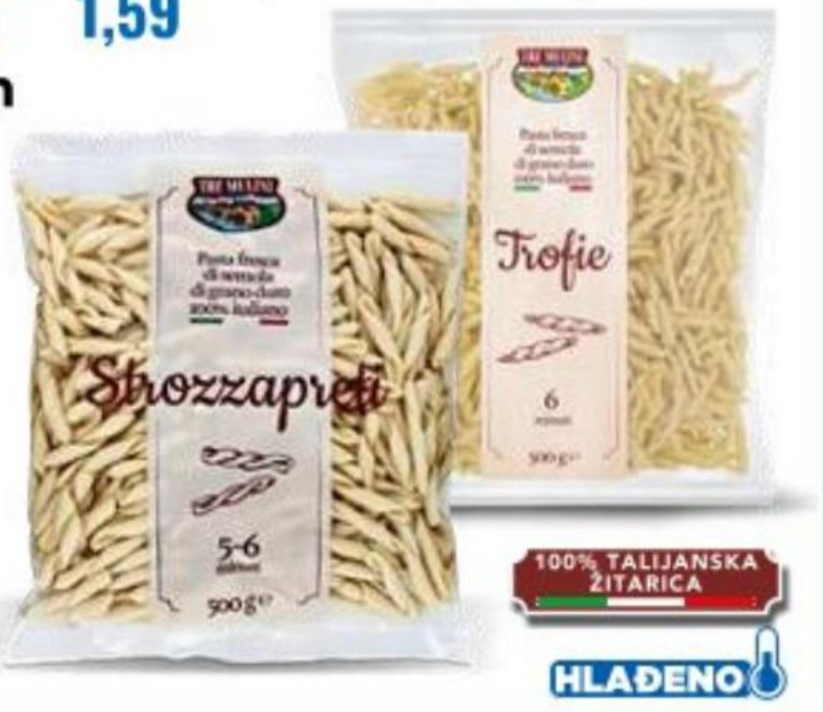 Svježa tjestenina 500 g Tre Mulini