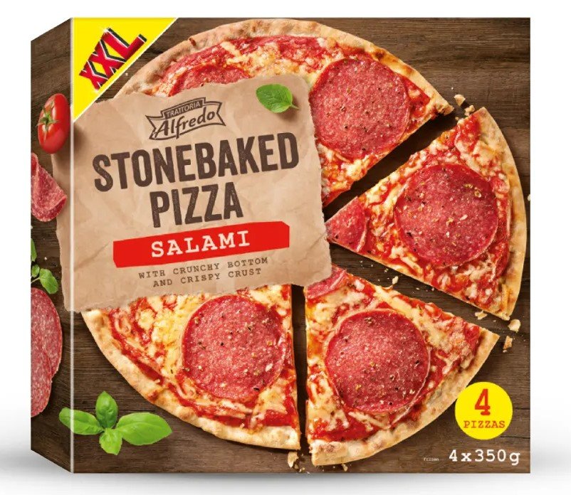 Pizza sa salamom 4 x 350 g