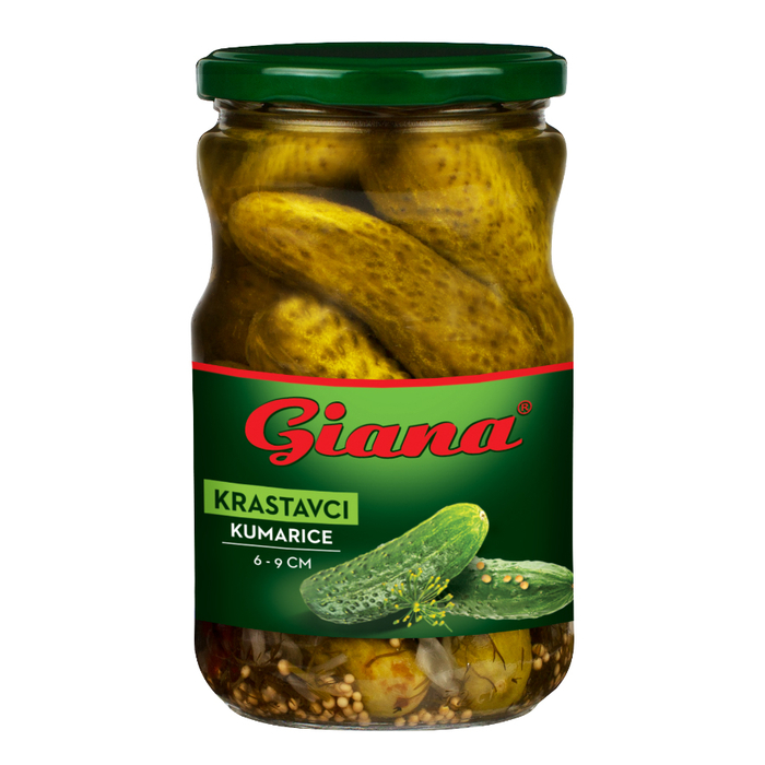 Kiseli krastavci 670 g - ocijeđene mase 360 g