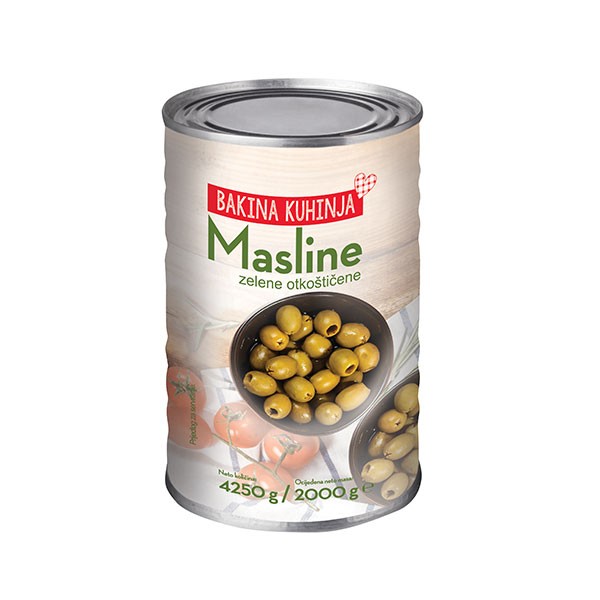 Masline otkoštičene 4250 g/2000 g