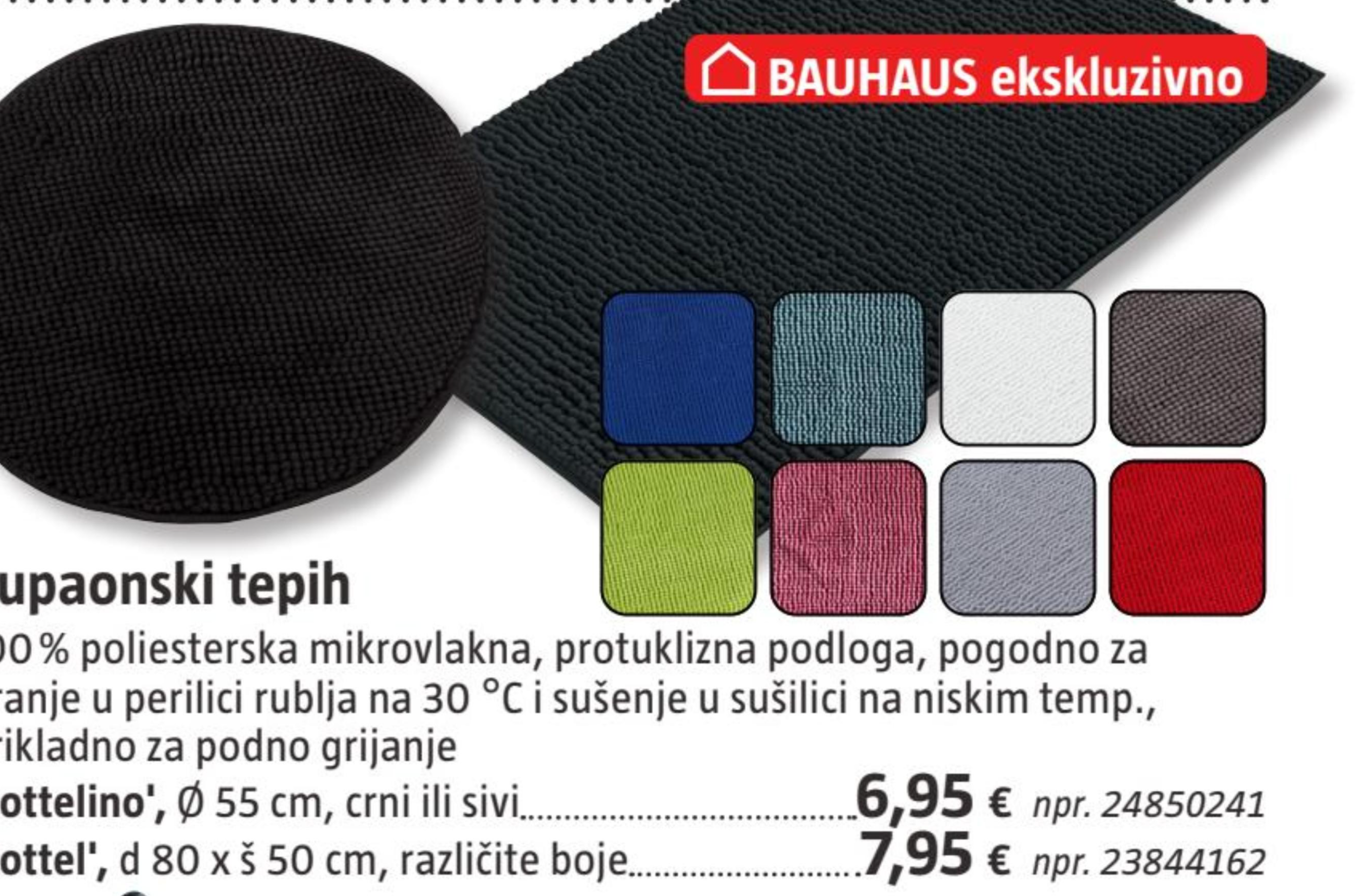 Kupaonski tepih 'zottel' d 80 x š 50 cm