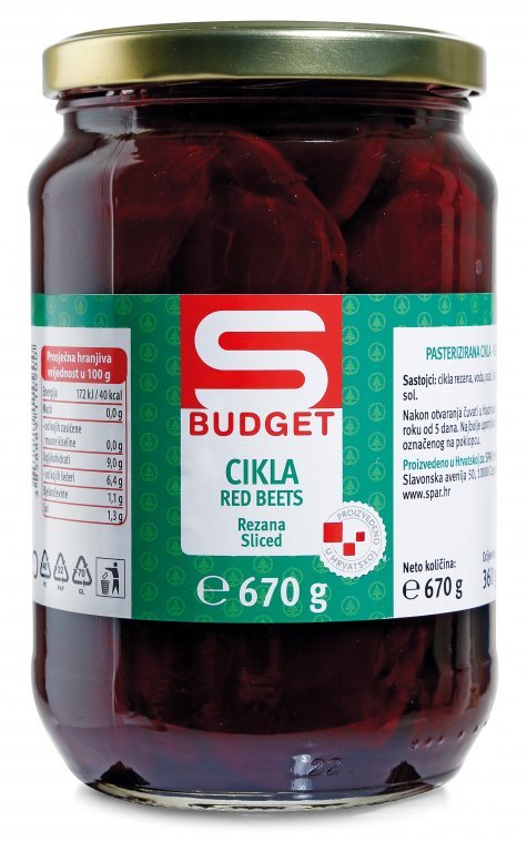 Cikla rezana 670 g