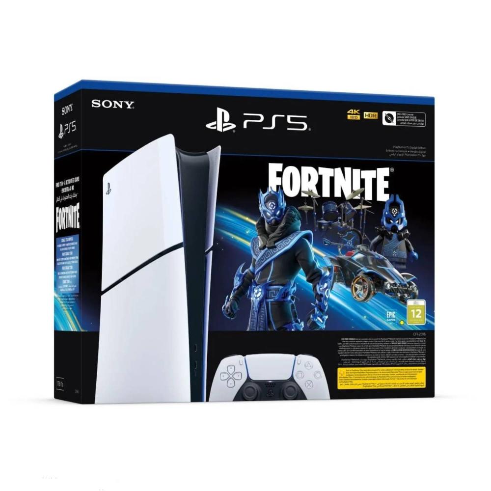 Playstation 5 slim digital edition d chassis + fortnite vch