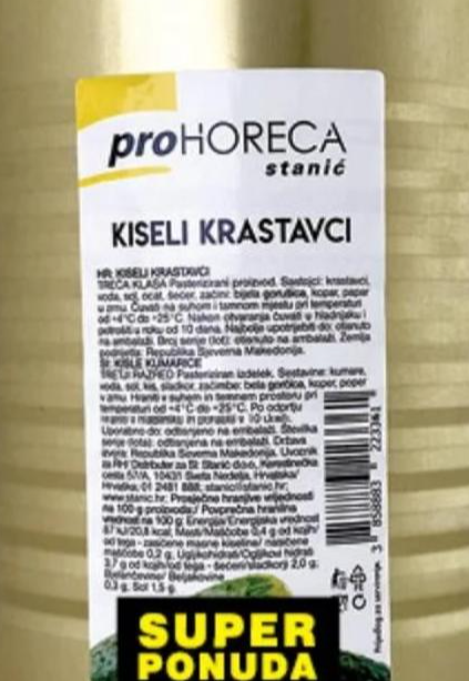 Kiseli krastavci 5000 g/ 2200 g
