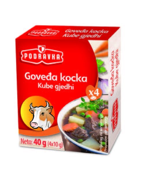 Kocka za juhu 4 x 10 g Podravka