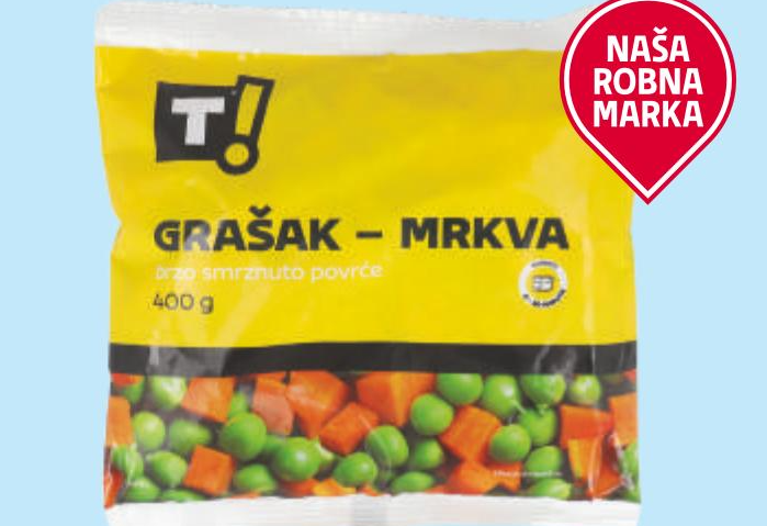 Grašak i mrkva 400 g