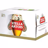 Stella artois 5 x 0,5 L limenka + čaša