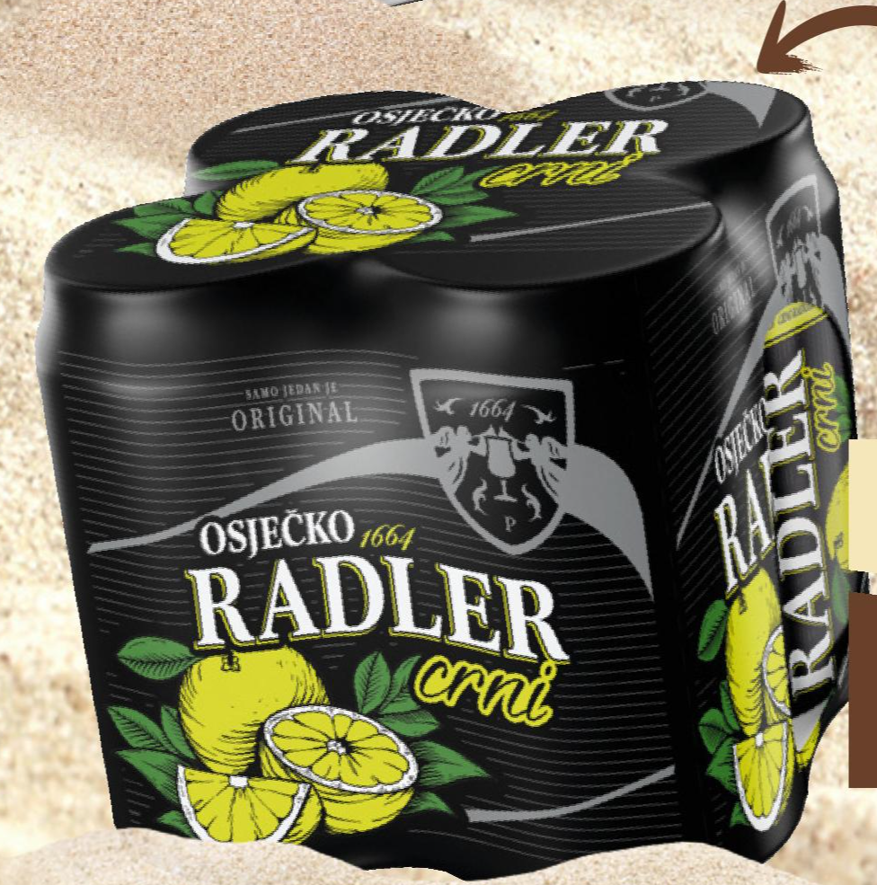 Crni radler 4 x 0,5 L