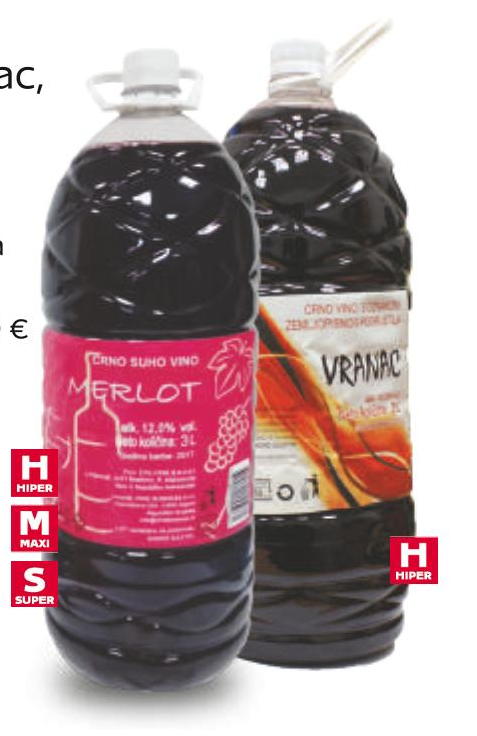 Vino crno 3 L
