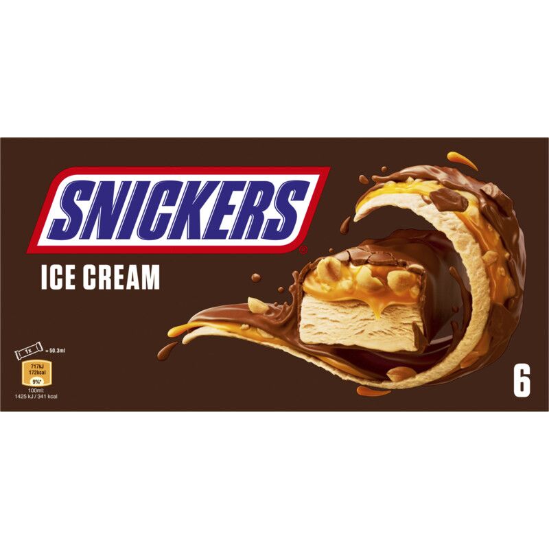 Snickers, mars 6x45,6g, 6x40g