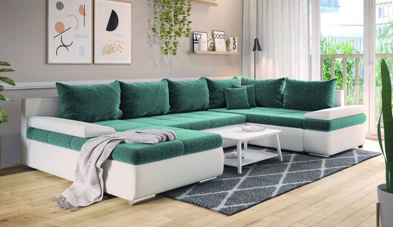 Milano garnitura 332 x 207 x 88 cm, ležaj: 320 x 117 cm